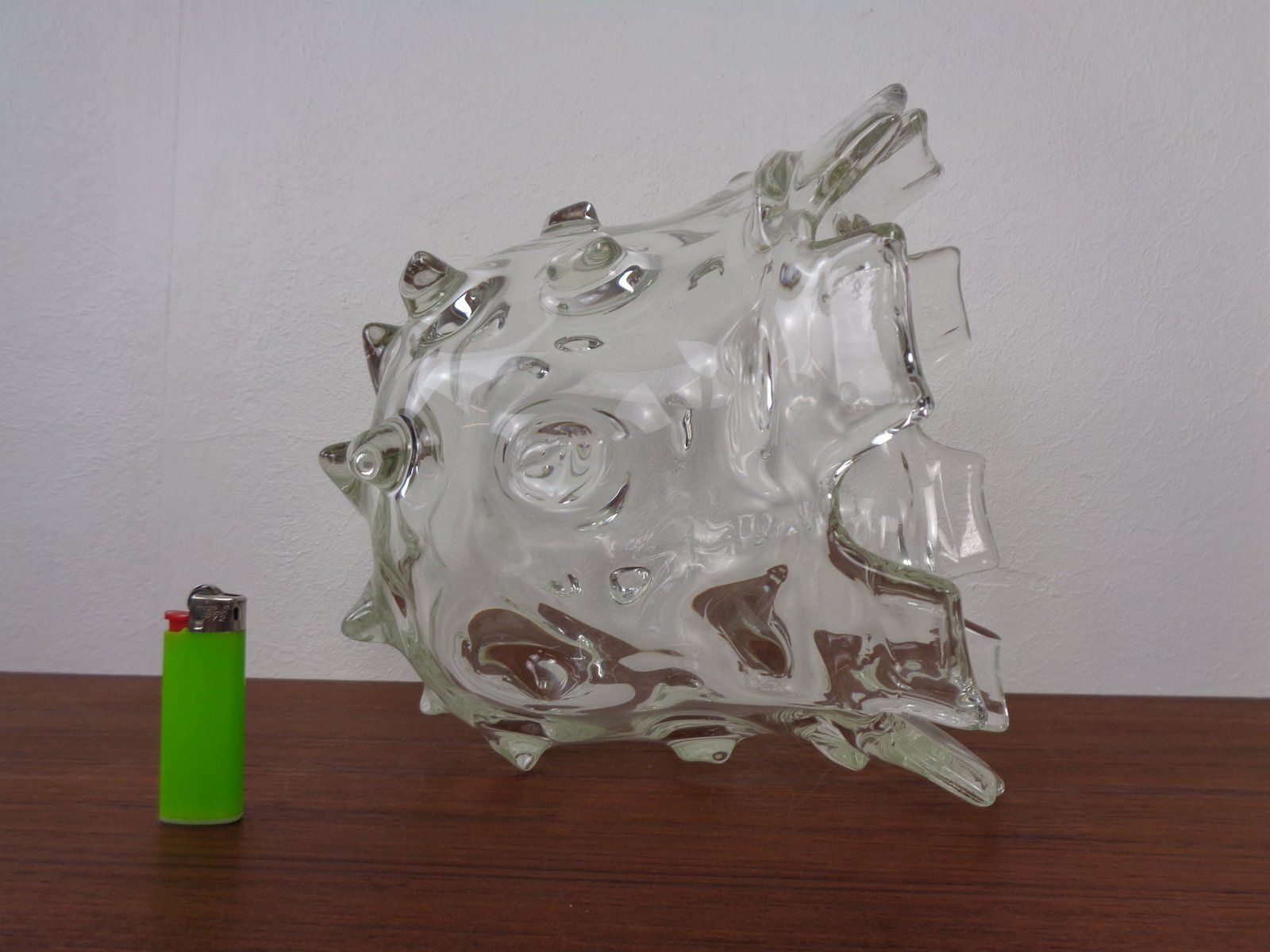 Home Decor Large Murano Mugnoni Series Glass Vase Attributed To Ercole Barovier, Italy, 1940s photo