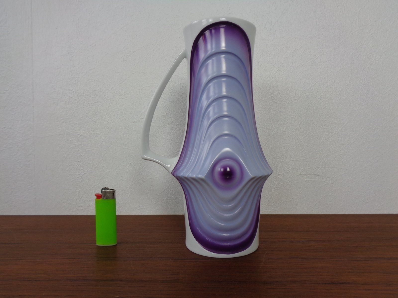 Mid Century Pop Art Purple Vase From Royal Kpm, Germany, 1960s photo for sale