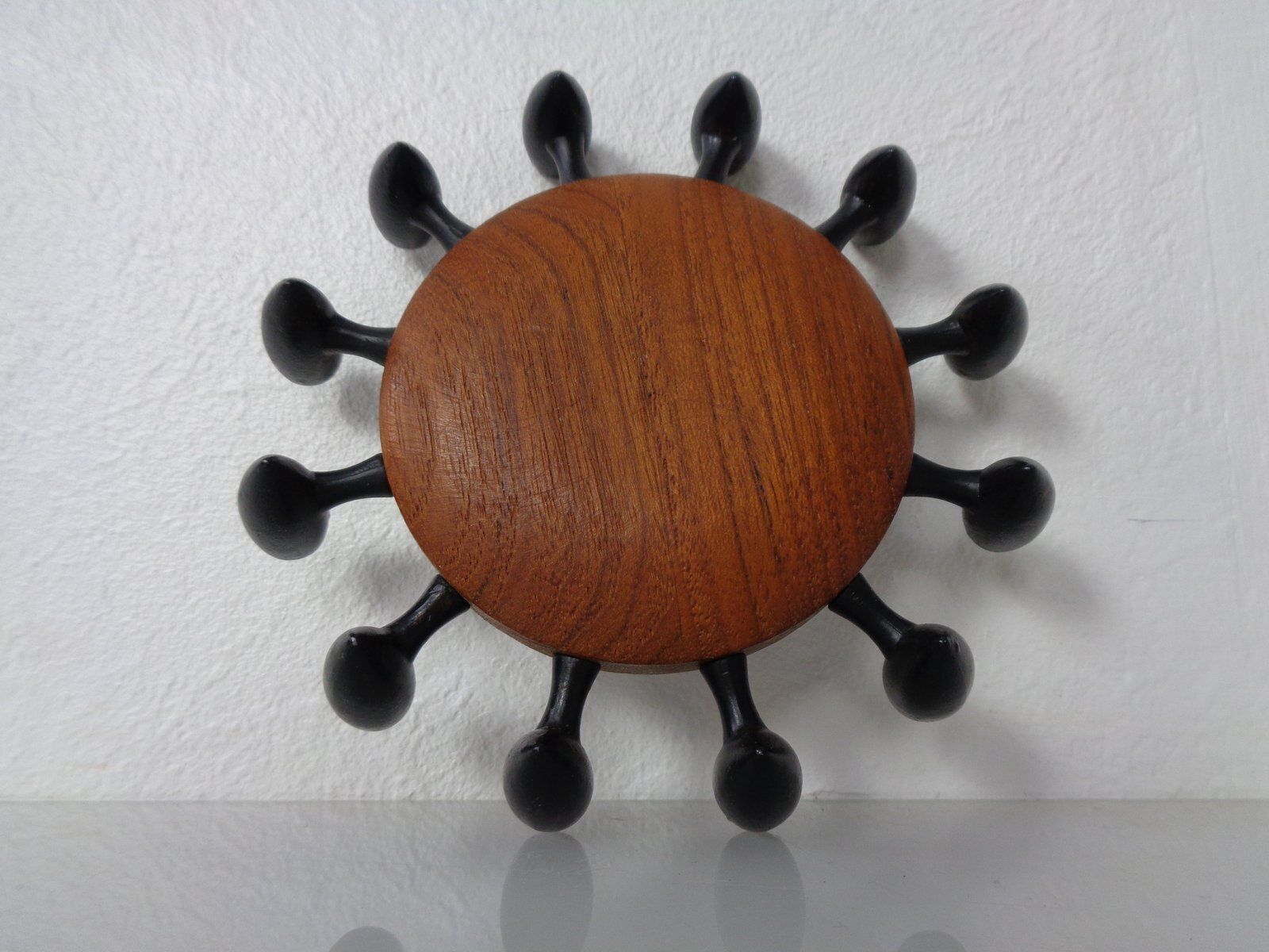 photo furniture Digsmed Teak And Steel Candleholder, Denmark, 1960s