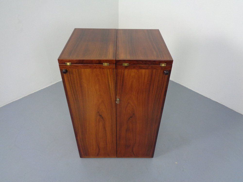 Danish Rosewood Captain's Bar By Reno Wahl Iversen For Dyrlund, 1960s photo vintage