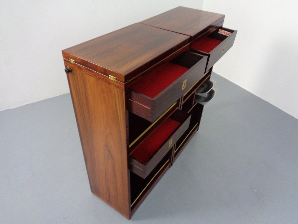 Furniture Danish Rosewood Captain's Bar By Reno Wahl Iversen For Dyrlund, 1960s photo