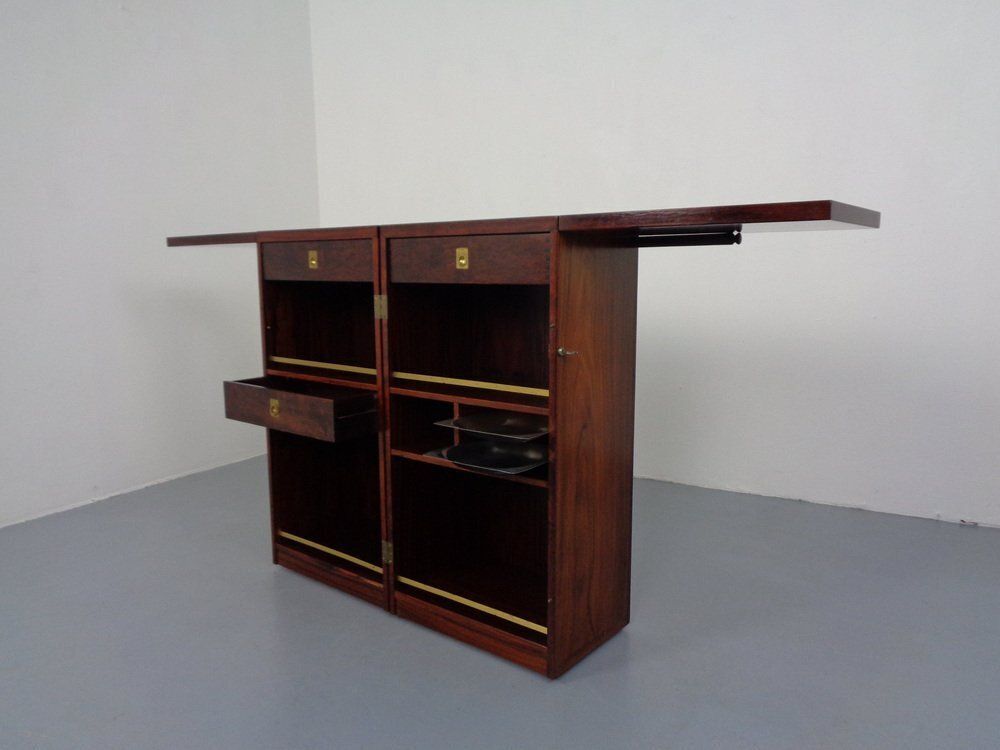 photo vintage Danish Rosewood Captain's Bar By Reno Wahl Iversen For Dyrlund, 1960s