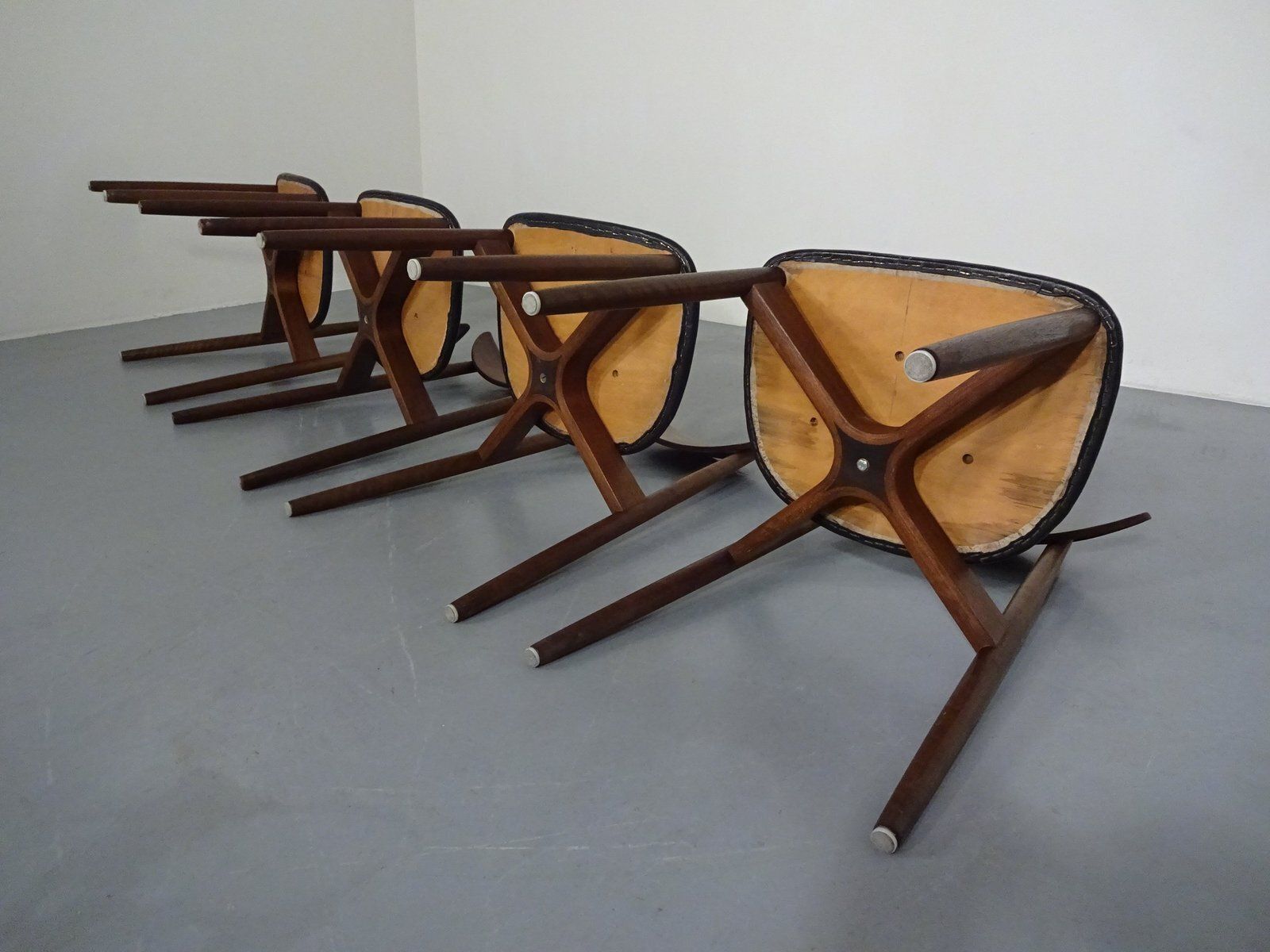 Rosewood Dining Chairs By Harry østergaard For Randers Møbelfabrik, Denmark, 1960s, Set Of 4 photo vintage