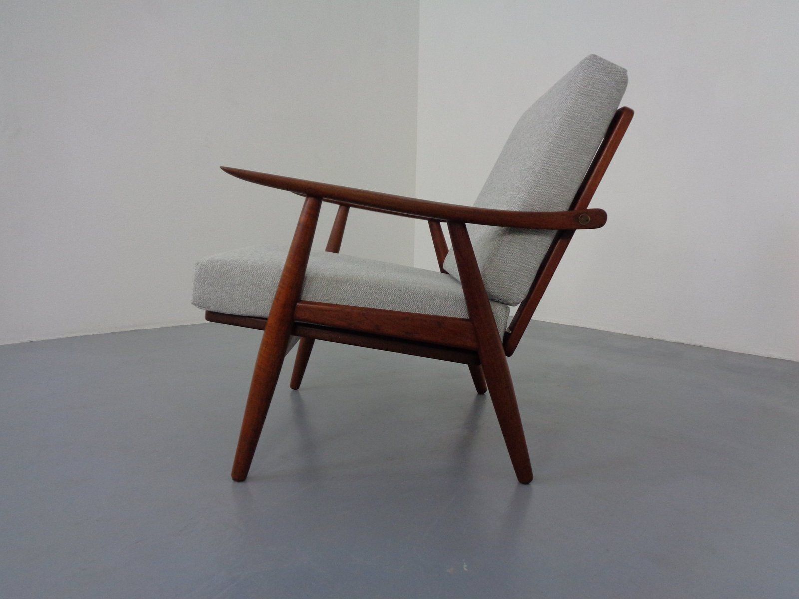 Teak Ge 270 Armchair By Hans J. Wegner For Getama, 1950s photo for sale