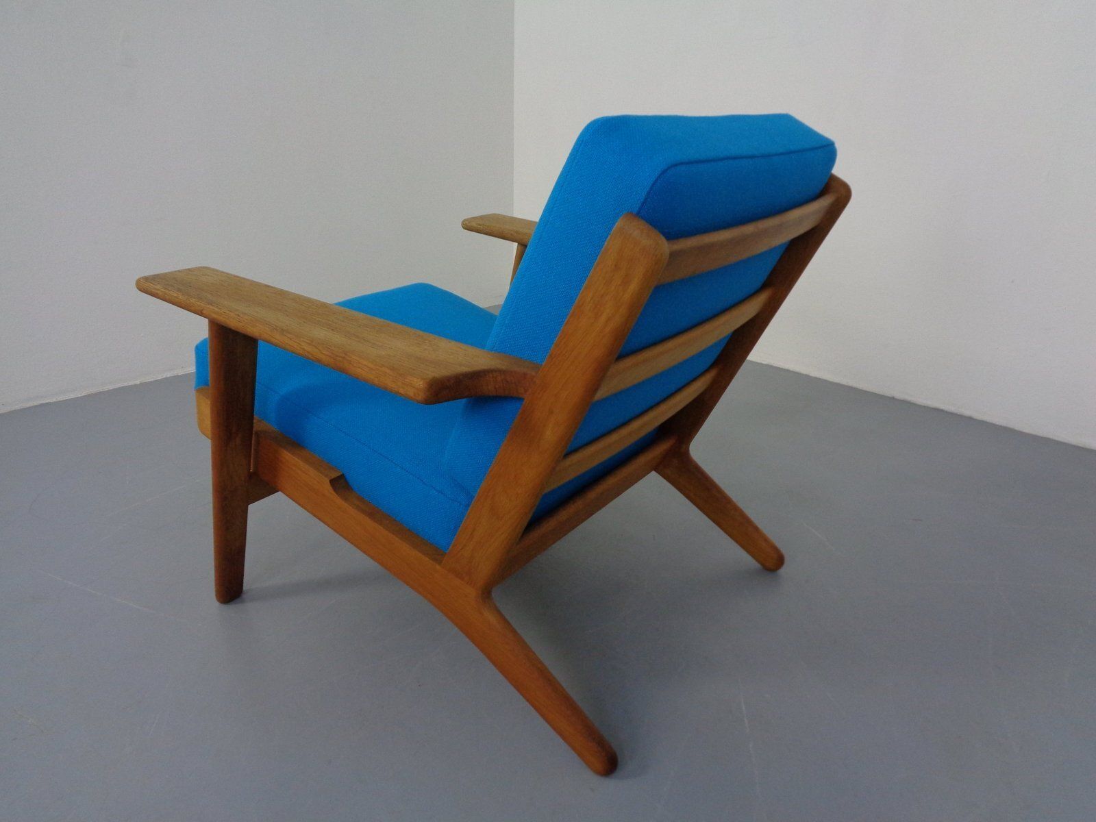 Danish Ge290 Chair In Oak And Kvadrat Hallingdal By Hans J. Wegner For Getama, 1960s photo buy