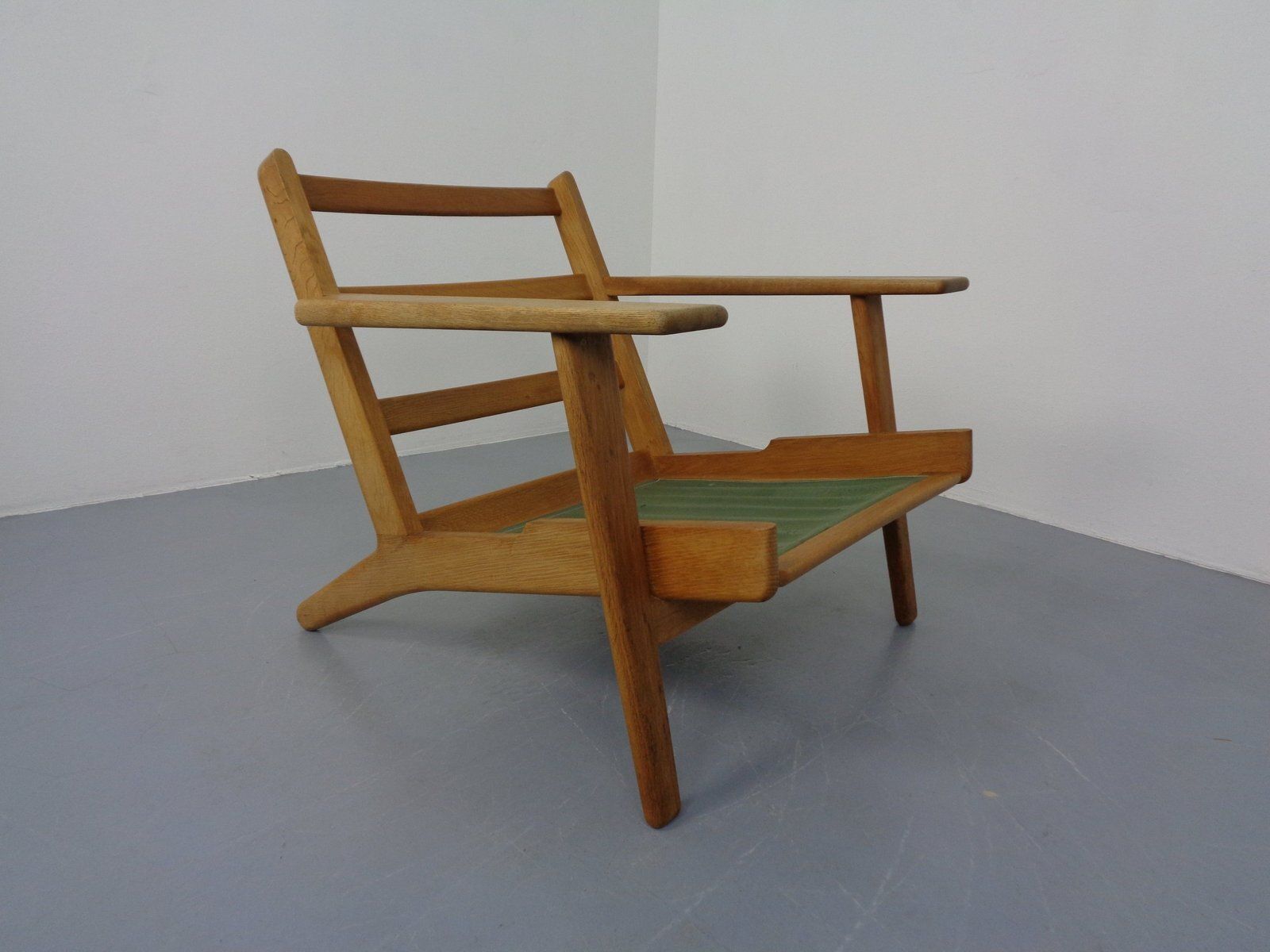 photo for sale Danish Ge290 Chair In Oak And Kvadrat Hallingdal By Hans J. Wegner For Getama, 1960s
