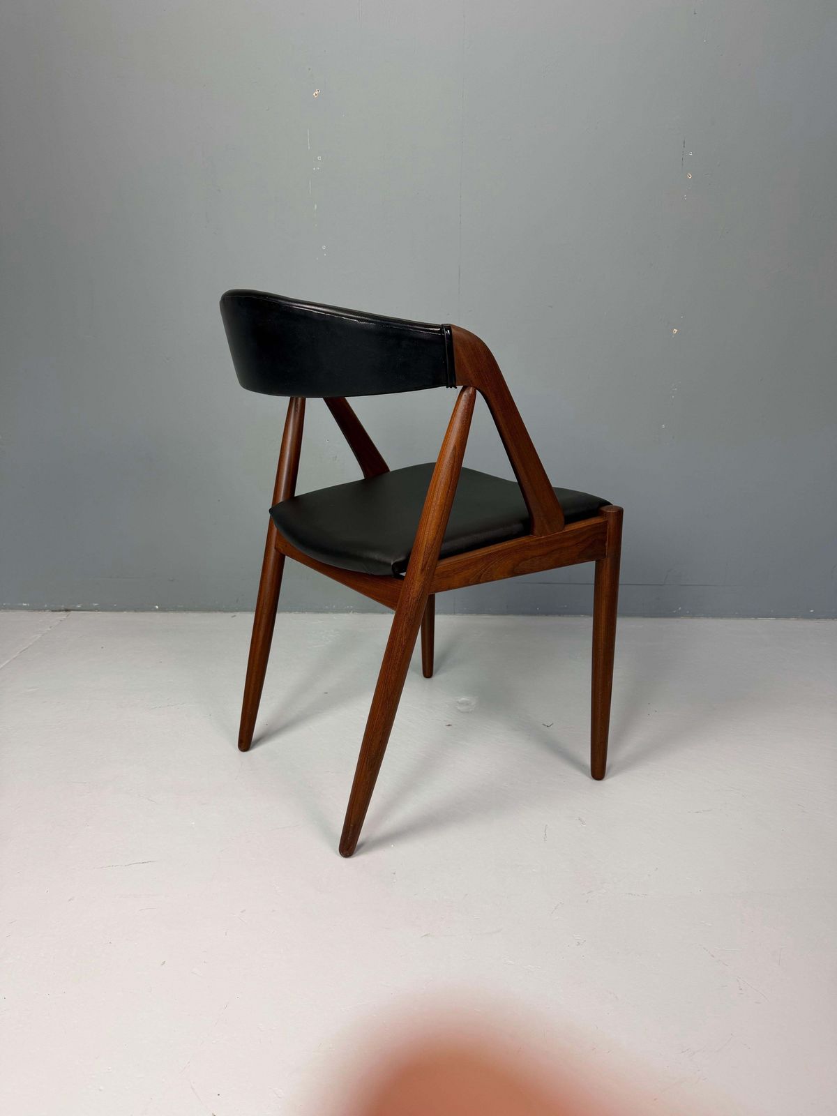 Kai Kristiansen Model 31 Set Of 6 Teak 'A' Frame Chairs For Schou Andersen, 1960 photo vintage