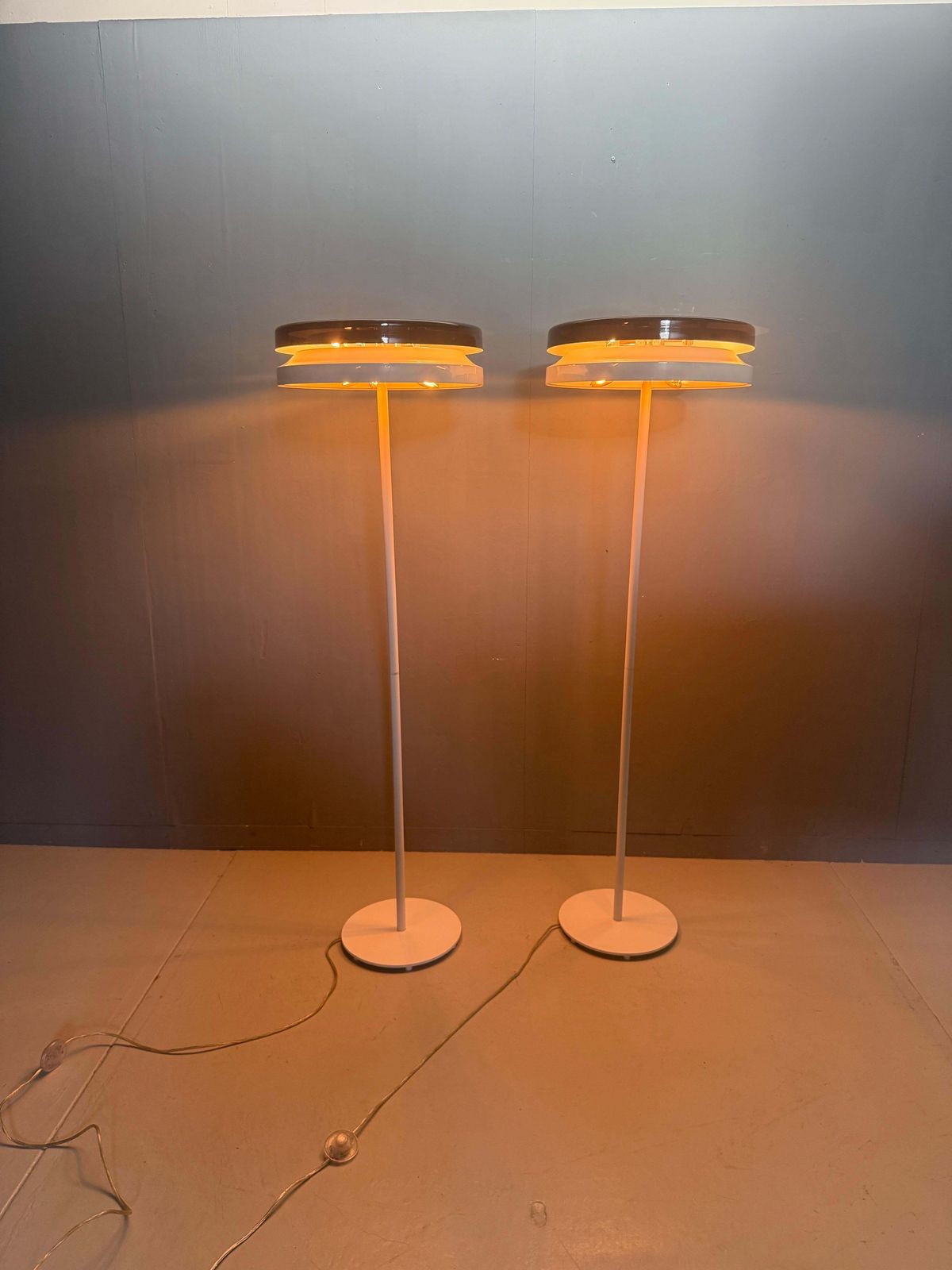 Xl Floor Lamps By French Designer Patrick Norquet For Kdnl Italy 2003  Set photo for sale