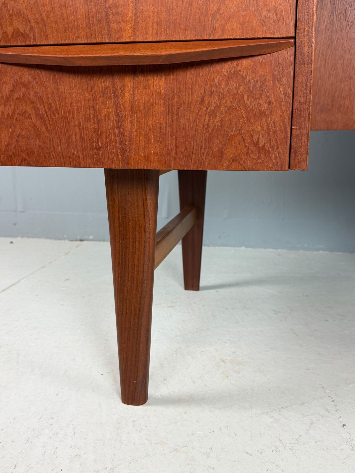 Scandinavian Modern Teak Desk With Backside Book Shelving, 1960, Denmark photo buy