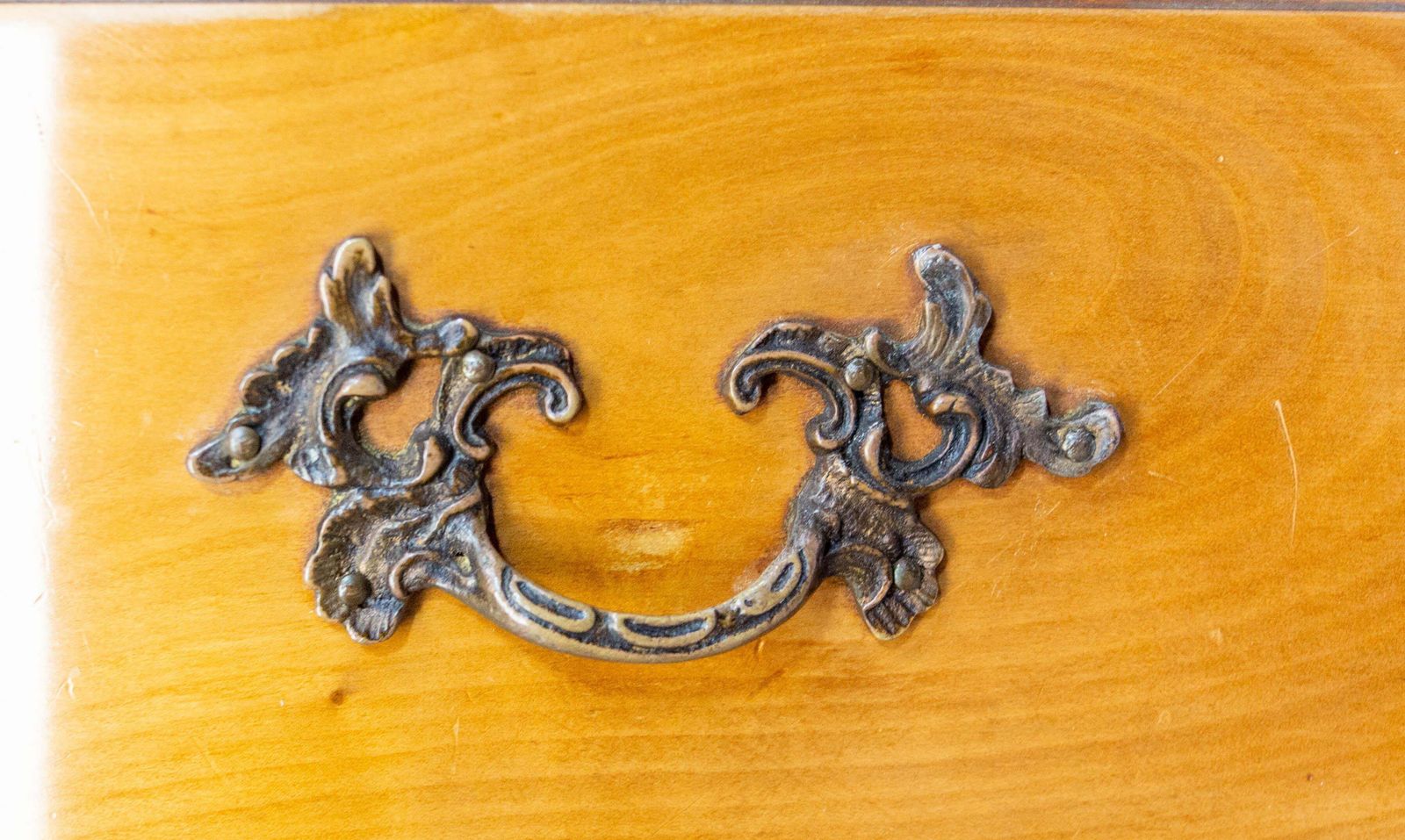 photo for sale French Louis XV Style Cherry Wood Commode Semainier Chest Of Drawers C. 1980