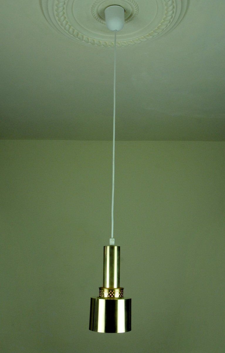 T292 Hanging Lamp In Brass By Hans Agne Jakobsson For Hans Agne Jakobsson Ab Markaryd, 1950s photo Lighting