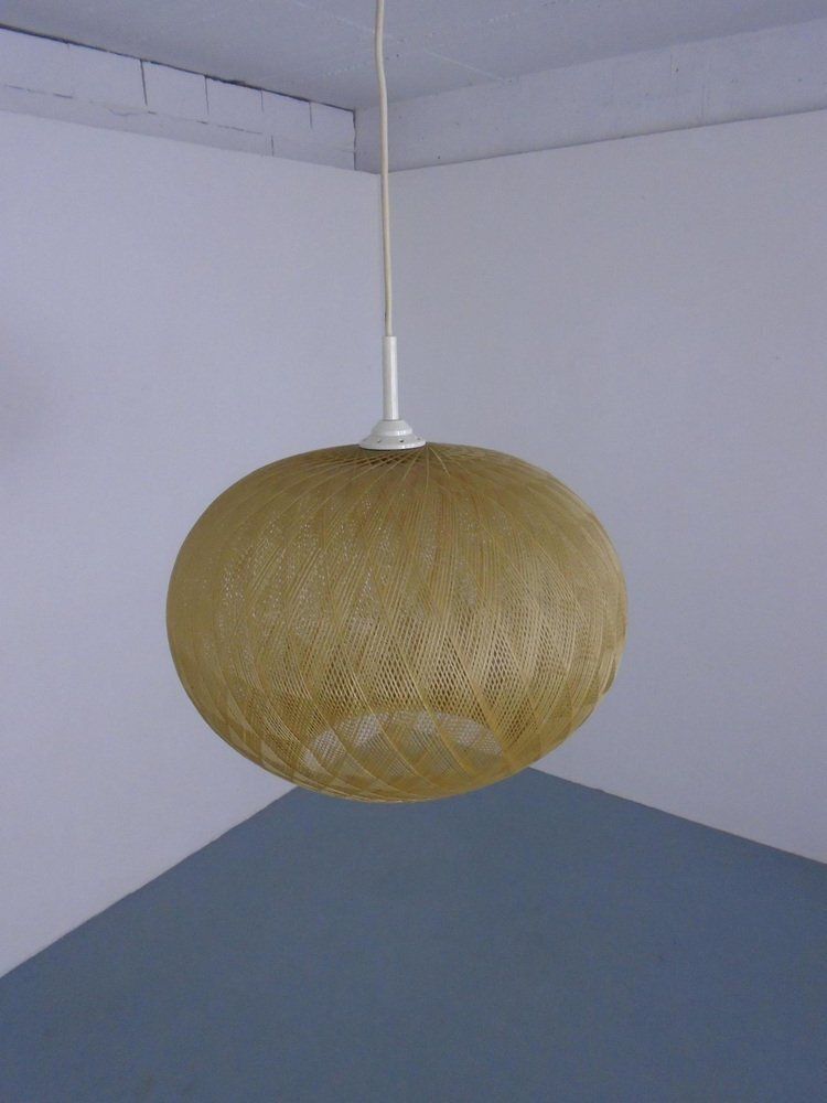 Spun Fiberglass Pendant Lamp, Germany, 1960s photo for sale