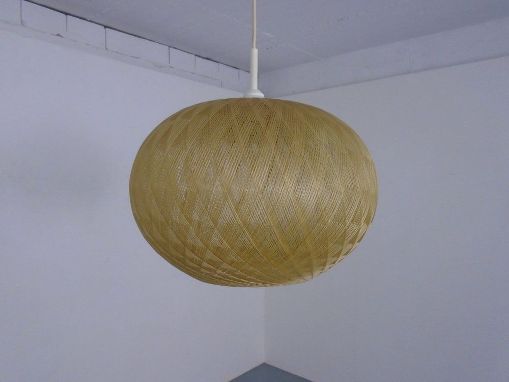 Spun Fiberglass Pendant Lamp, Germany, 1960s photo 763.0