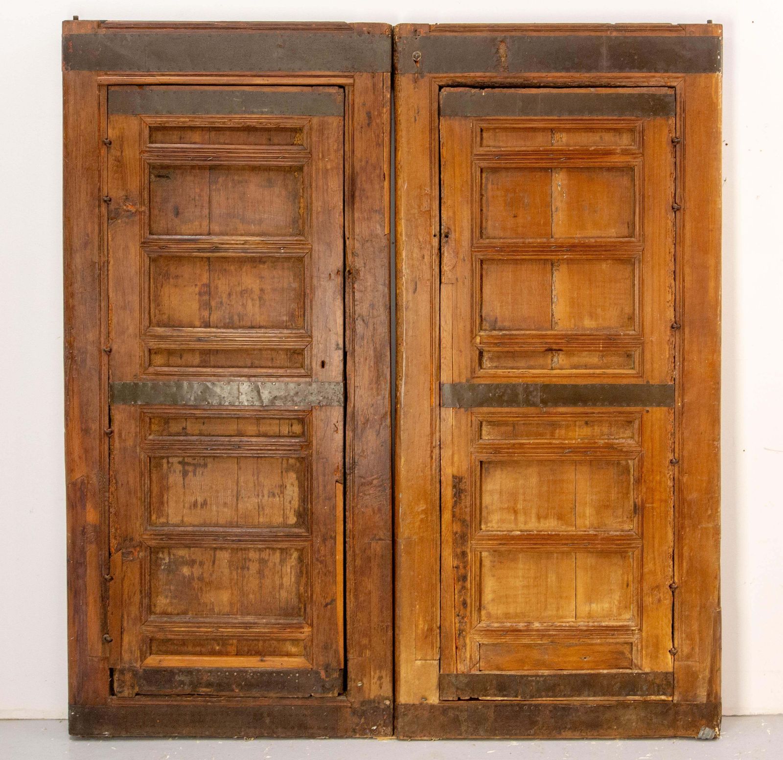 Antique Pair Of Moroccan Cedar Double Doors 18th Century photo for sale