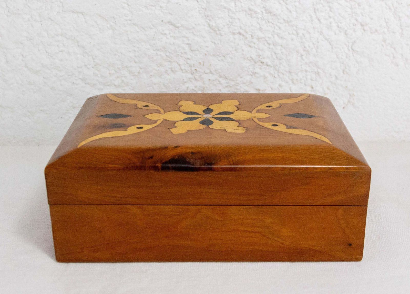 Moraccan Thuya Wood Box Marquetry, Circa 1960 photo Home Decor