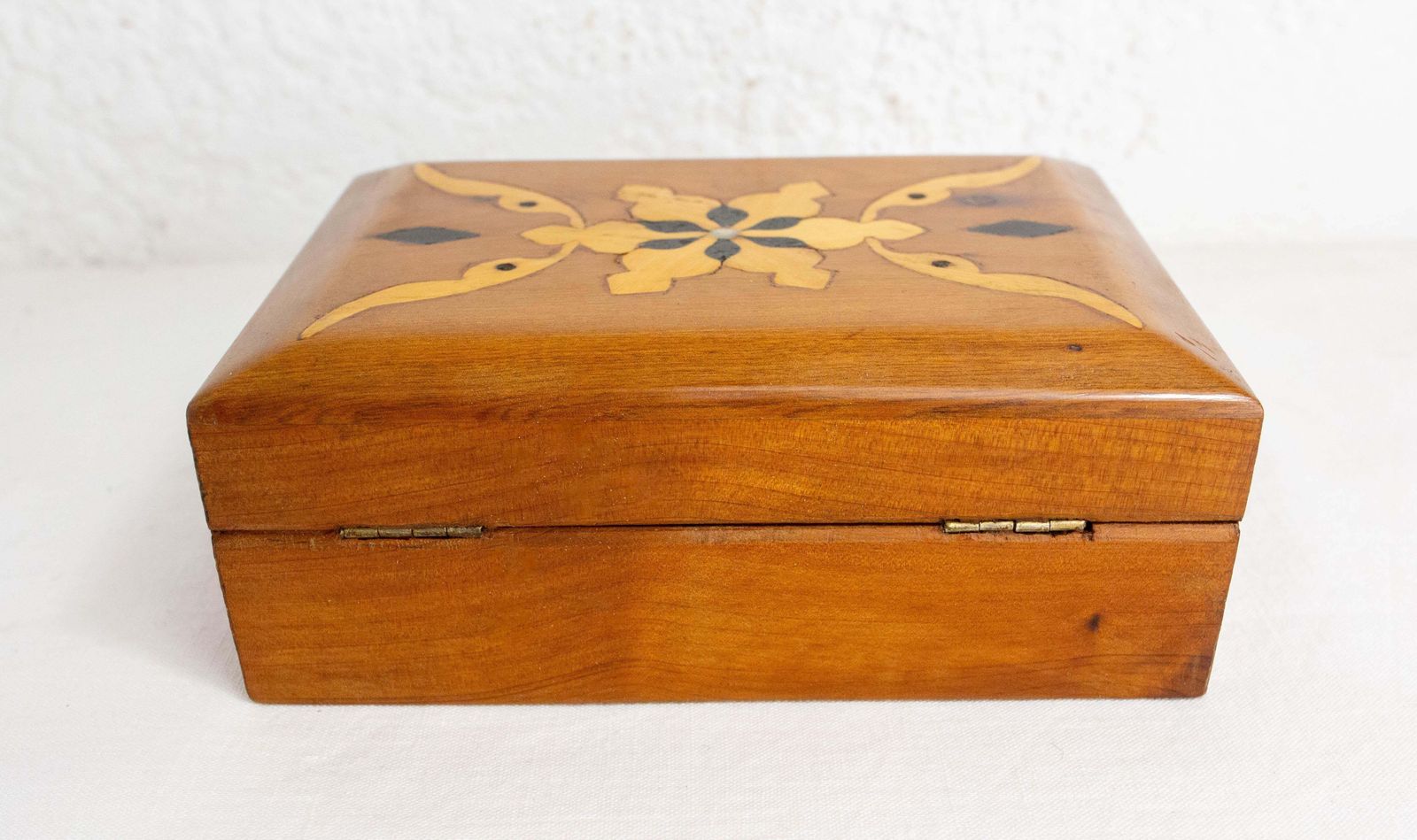 Moraccan Thuya Wood Box Marquetry, Circa 1960 photo buy