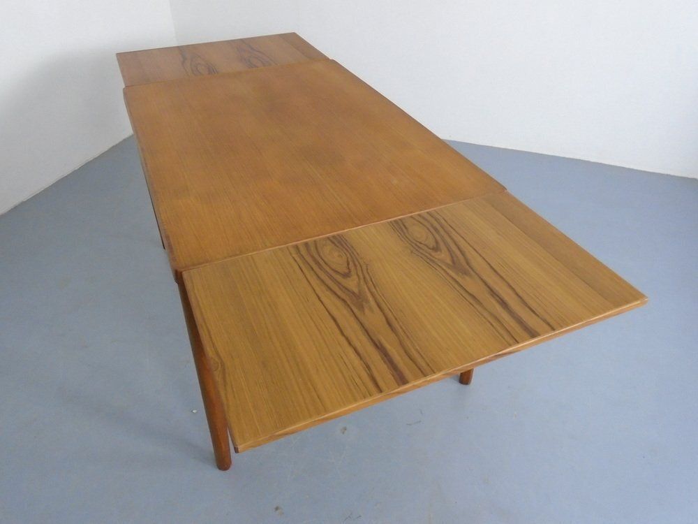 Extendable Teak Dining Table By Henning Kjærnulf For Velje Møbelfabrik, 1960s photo buy
