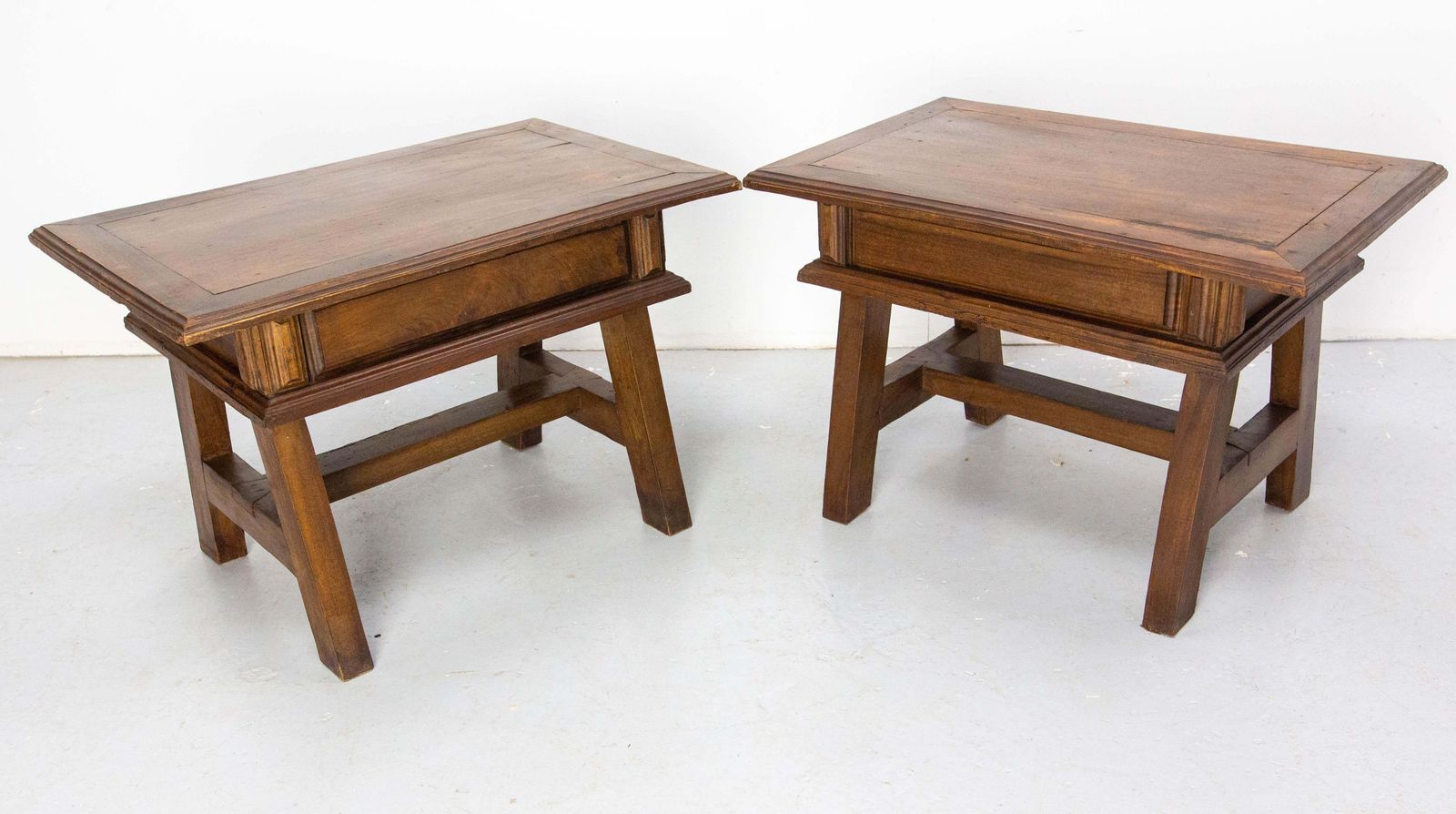 Pair Of Large Nightstands Side Cabinets Bedside Exotic Wood, Brazil Circa 1960 photo buy