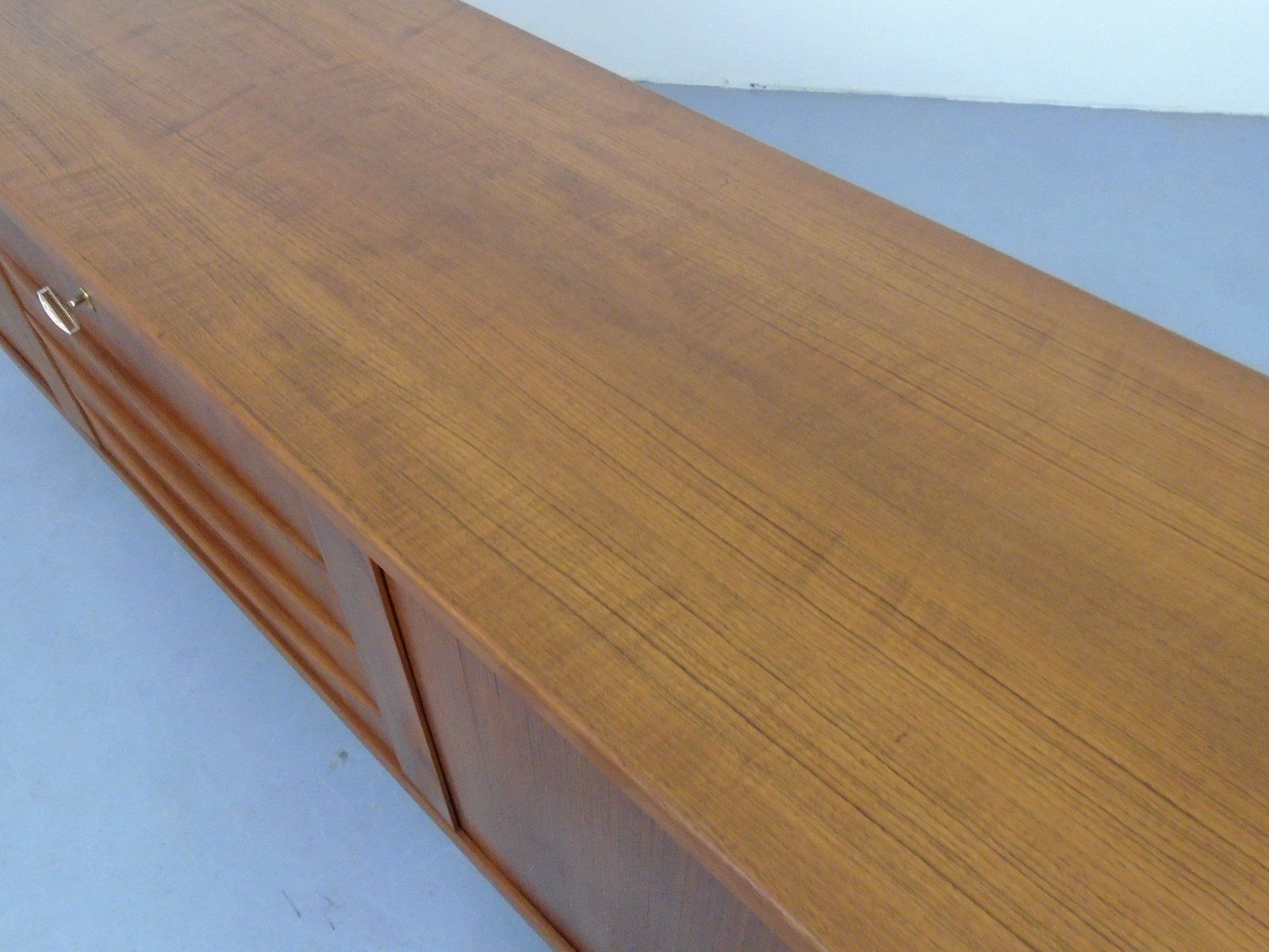 photo buy Large Teak Sideboard With Sliding Doors, Denmark, 1950s