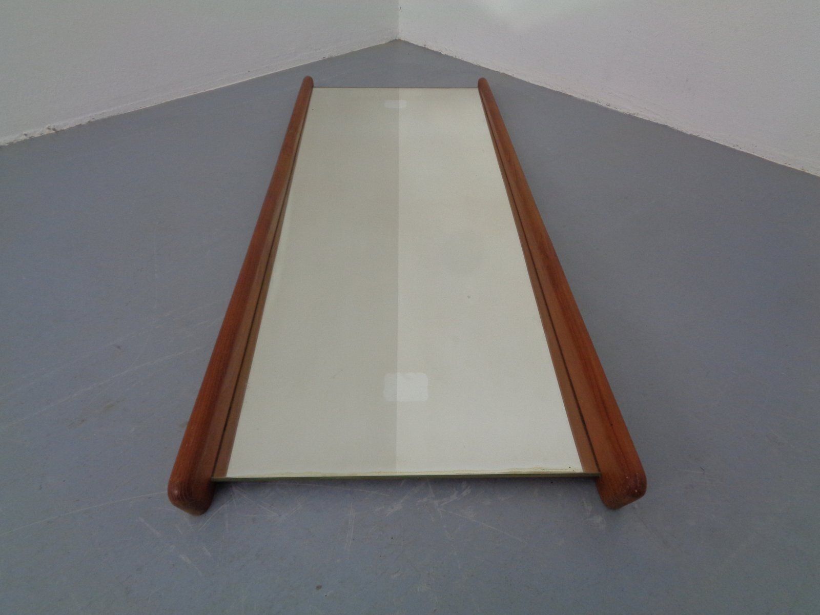 425.0 Large Teak Mirror By Uno & östen Kristiansson For Luxus, Sweden, 1960s photo