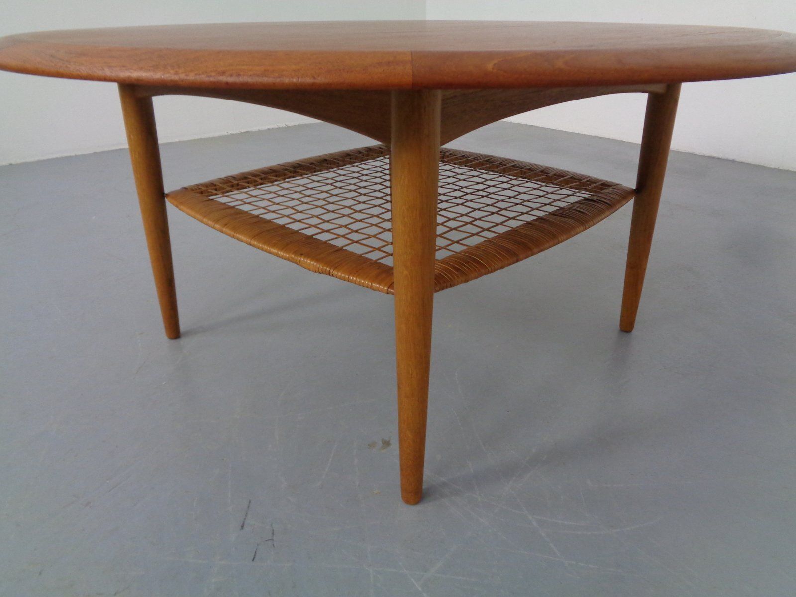 Furniture Teak Coffee Table By Johannes Andersen For Cfc Silkeborg, Denmark, 1960s photo