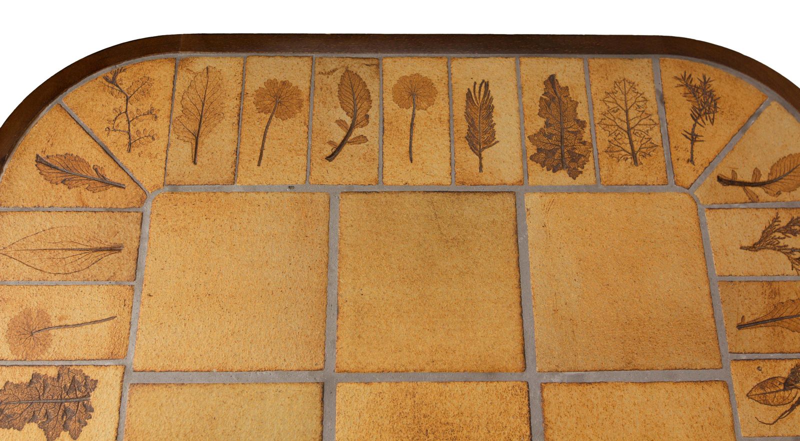 photo furniture French Herbarium Coffee Table Vallauris Tiles In The Capron Style Circa 1970