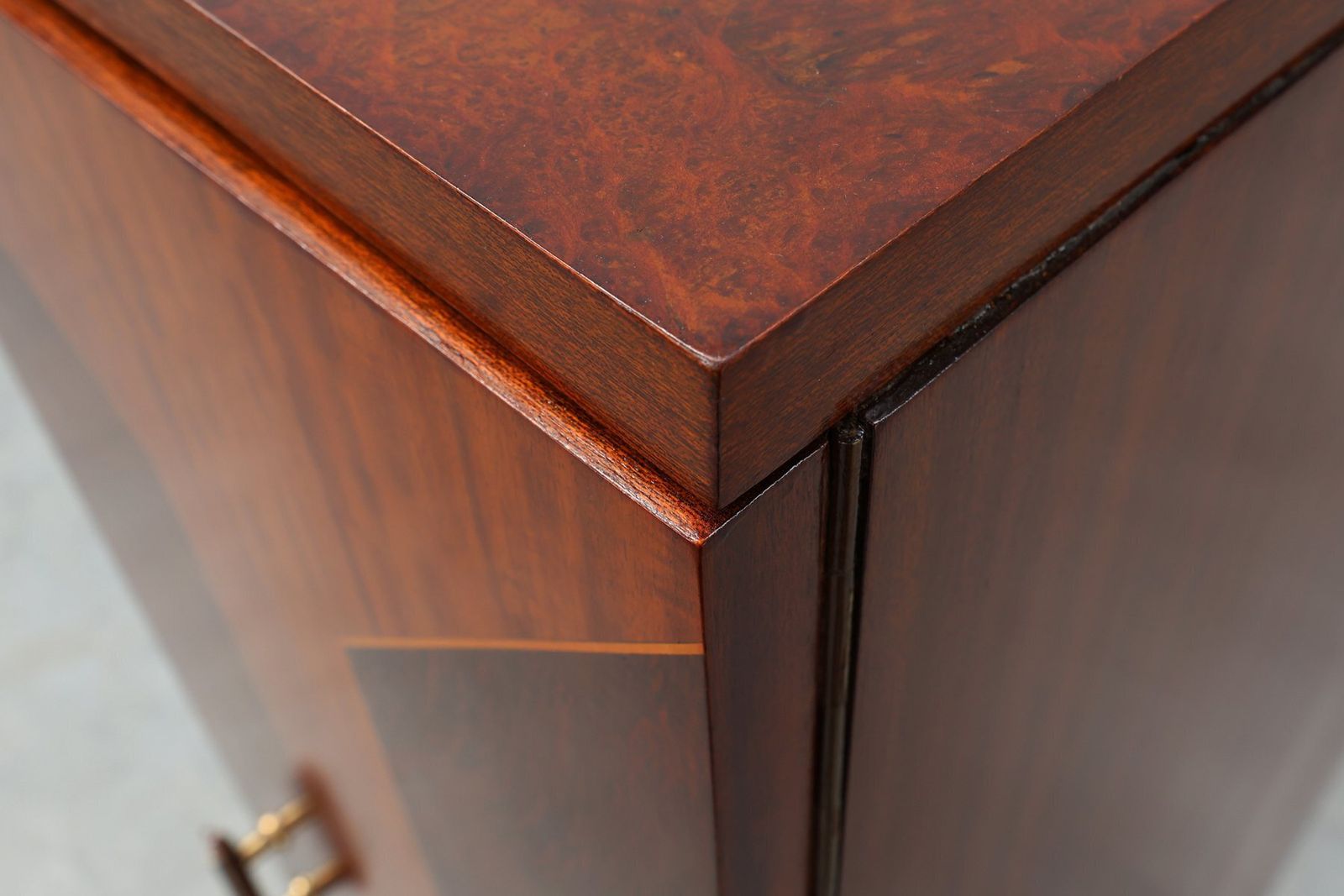 photo buy Art Deco Cabinet With Veneer Wood Inlay, France, 1920s