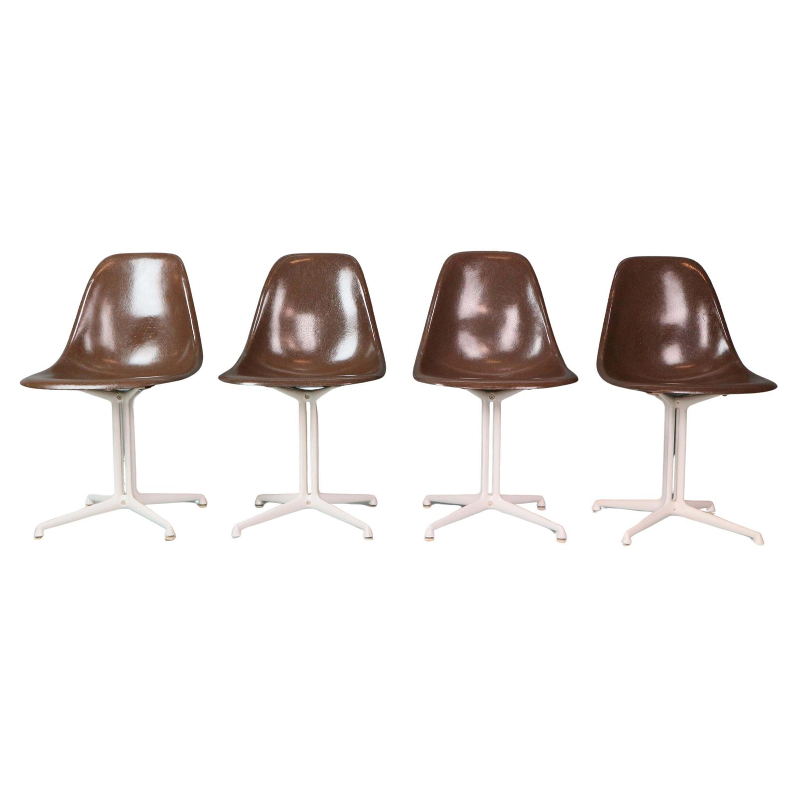 Charles & Ray Eames Set Of 4 "La Fonda" Chairs For Herman Miller, 1960