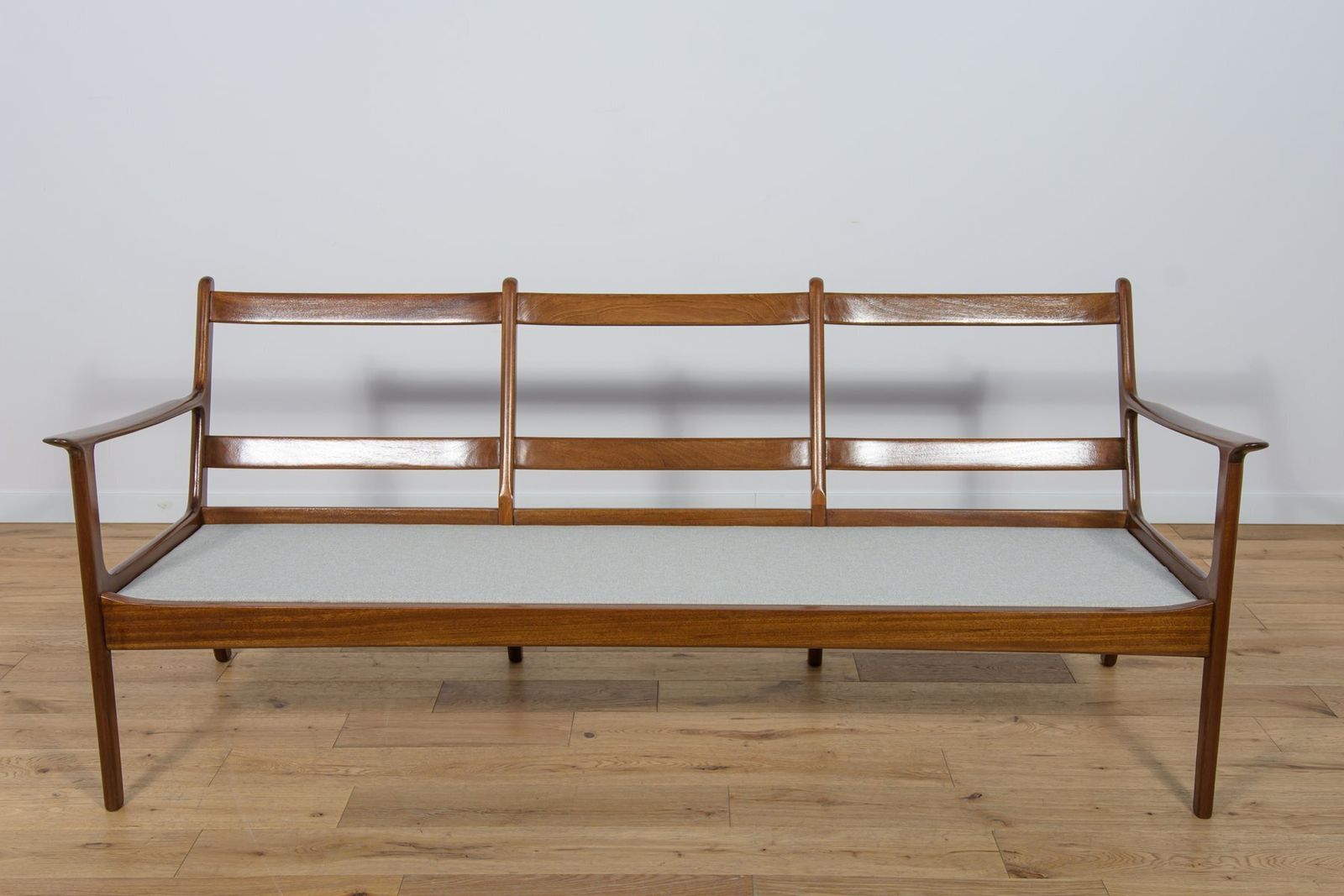 Mid Century Three Seater Sofa By Ole Wanscher For Poul Jeppesens, 1960s photo vintage