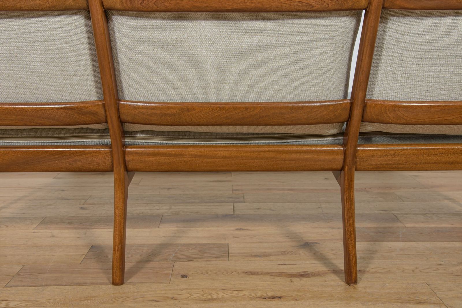 Furniture Mid Century Three Seater Sofa By Ole Wanscher For Poul Jeppesens, 1960s photo