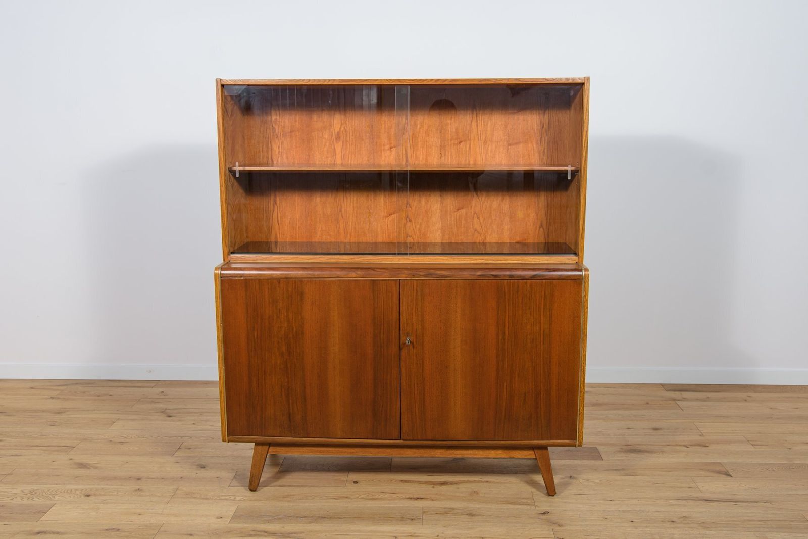 Cabinet With Bookcase By Hubert Nepozitek & Bohumil Landsman For Jitona, 1960s photo for sale