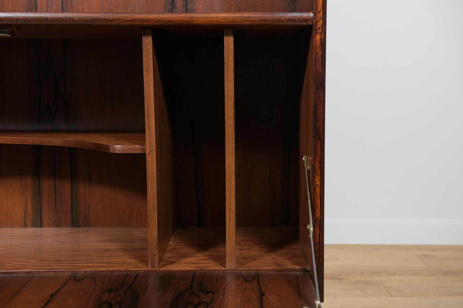 Furniture Mid Century Rosewood Shelf, Denmark, 1970s photo