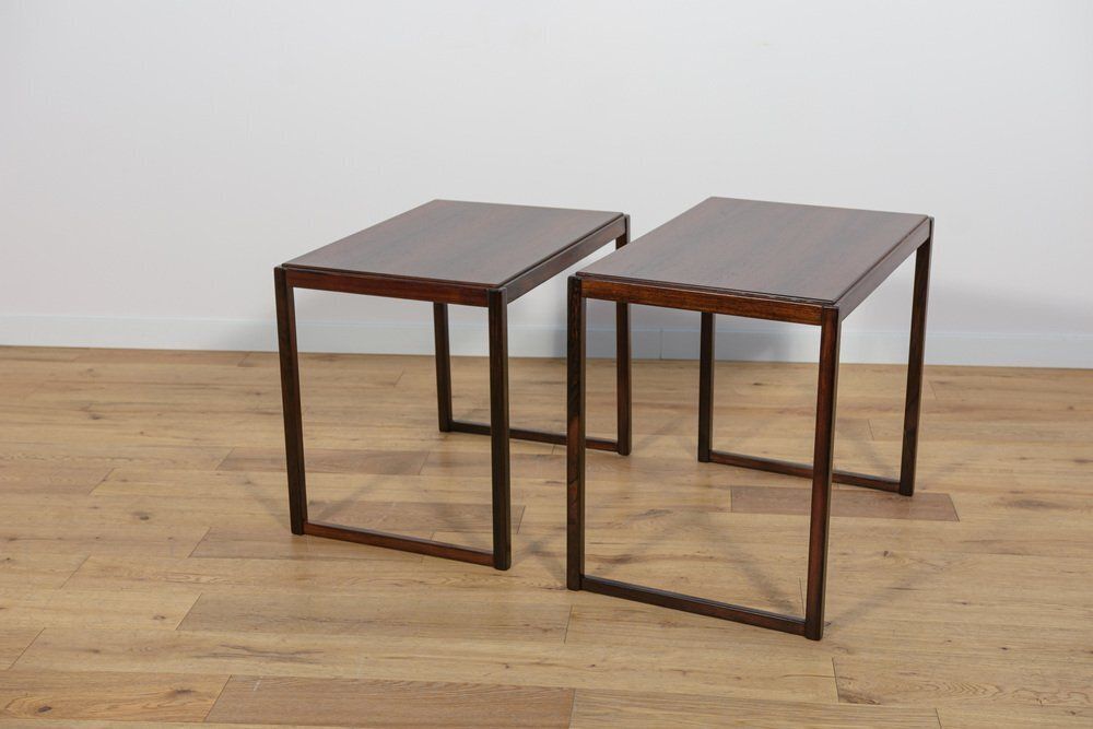 Mid Century Rosewood Nesting Tables, Sweden, 1960s, Set Of 2 photo furniture