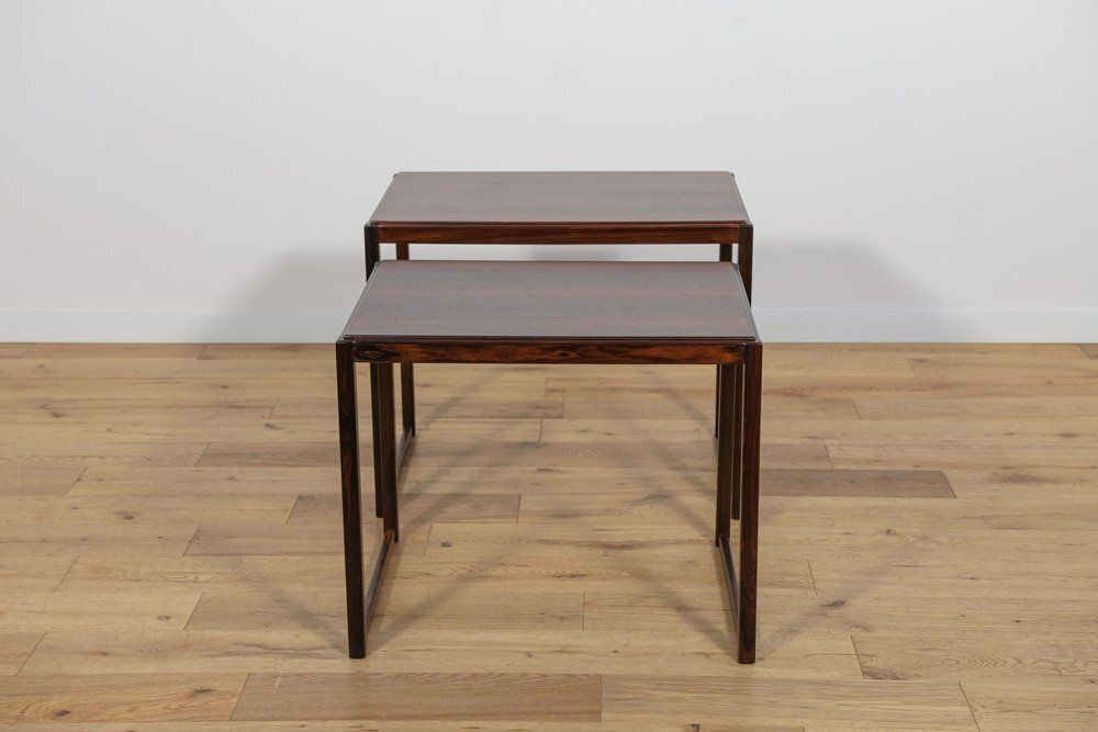 photo furniture Mid Century Rosewood Nesting Tables, Sweden, 1960s, Set Of 2