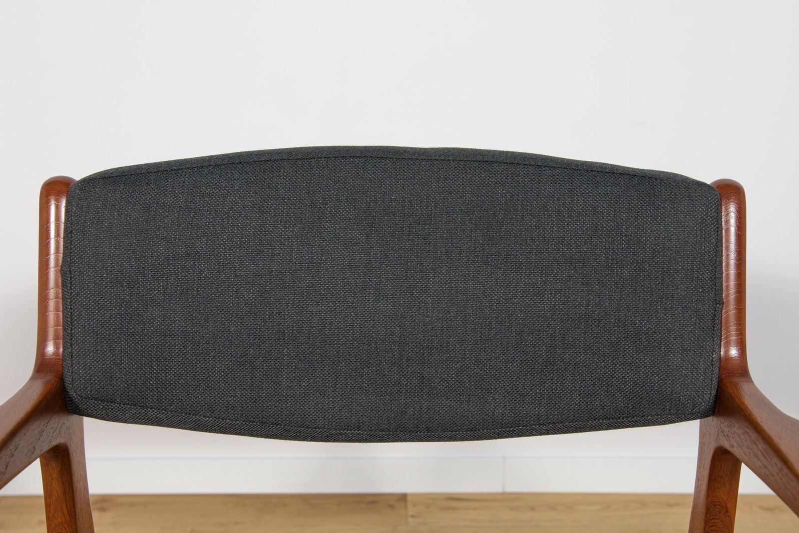 photo for sale Mid Century Teak & Leather Armchair By Erik Buck For ørum Møbelfabrik, Denmark, 1960s