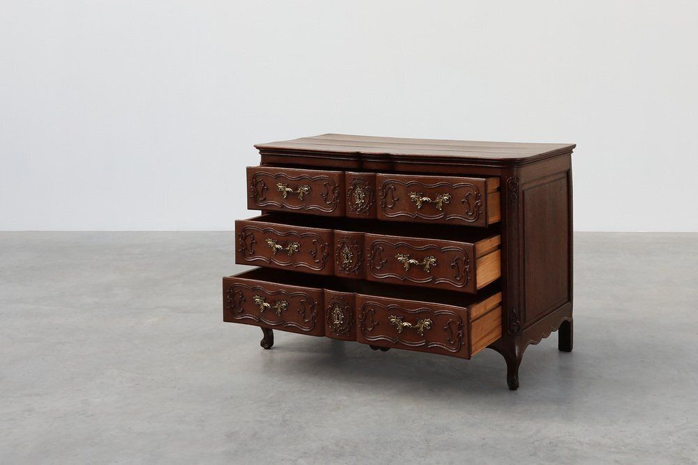 photo for sale French Louis XV Style Hand Crafted Oak Chest Of Drawers, 18th Century