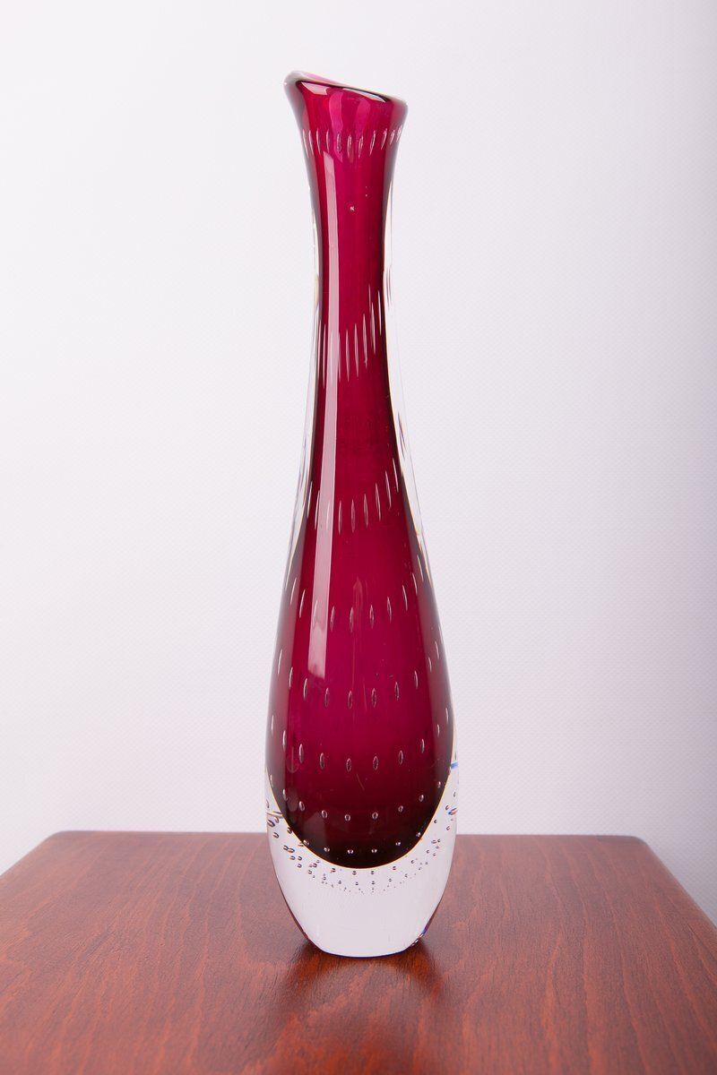 Vase By Vicke Lindstrand For Kosta, 1950s photo Home Decor