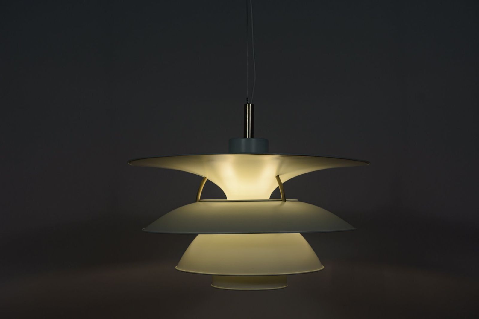 Ph 6   6 1/2 Charlottenborg Pendant Light By Poul Henningsen, Ebbe Christensen & Sophus Frandsen For Louis Poulsen, Denmark, 1970s photo Lighting
