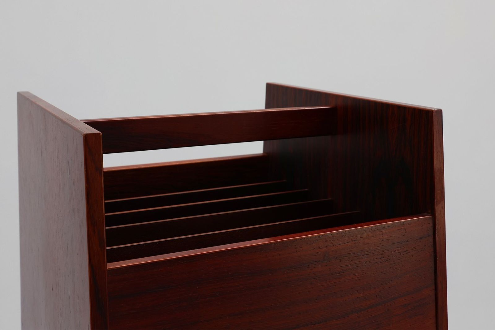 Mid Century Magazine Lp Caddy Rack By Rolf Hesland For Bruksbo, Norway, 1970s photo for sale