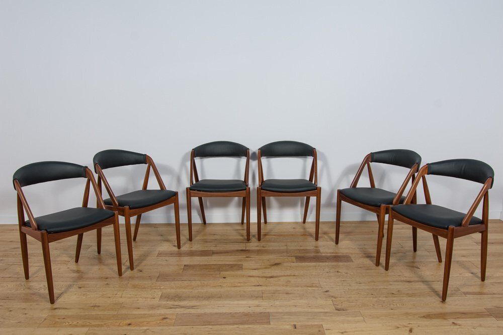 Model 31 Dining Chairs By Kai Kristiansen For Schou Andersen, Denmark, 1960s, Set Of 6