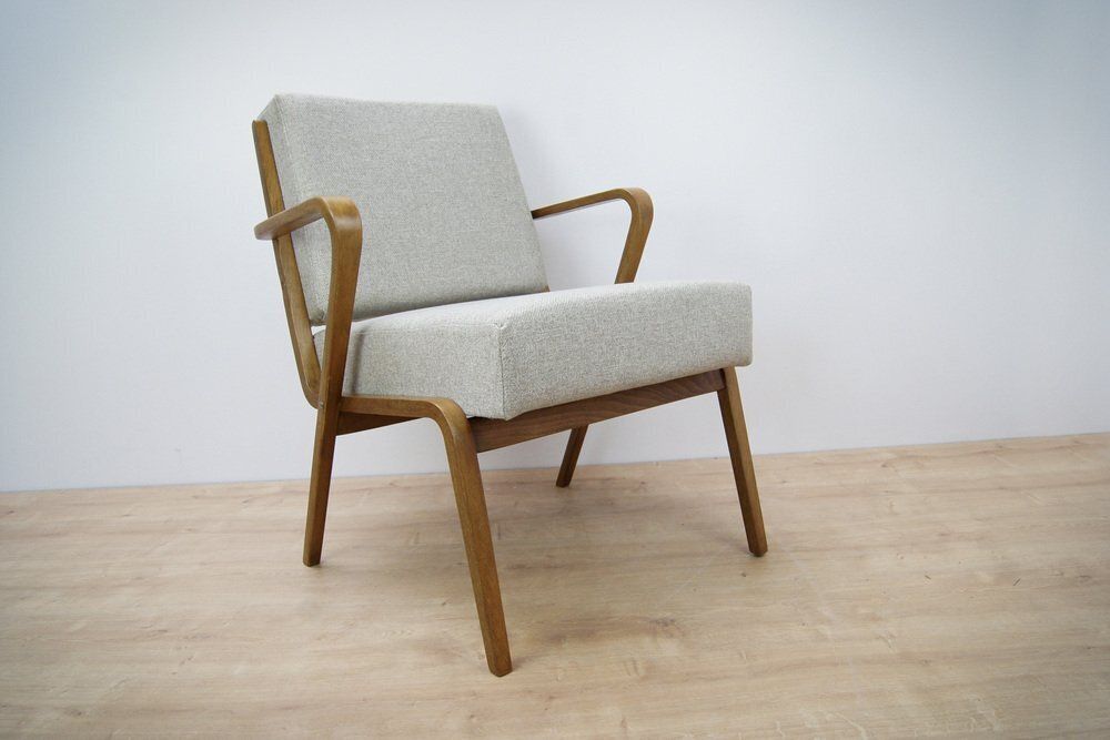 Set Of Armchairs By Selman Selmanagic For Veb Deutsche Werkstätten Hellerau, 1950s photo vinterior