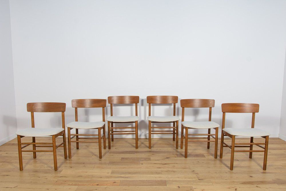 J39 Folkchairs Chairs By Børge Mogensen For Farstrup, 1950s, Set Of 6 photo furniture