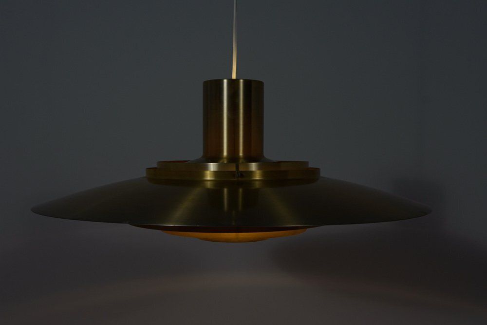 Large Mid Century Ceiling Lamp Model P700 By Preben Fabricius & Jørgen Kastholm For Nordisk Solar, 1960s photo vinterior