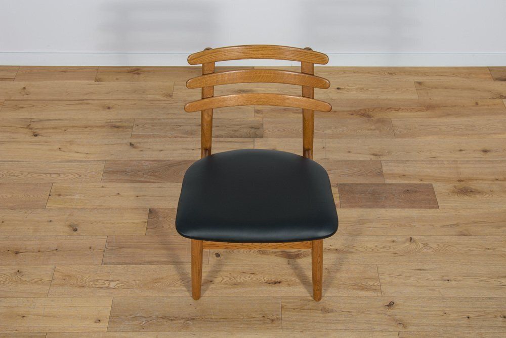 Mid Century Oak Dining Chairs By Poul Volther For Fdb Mobler, Denmark, 1960s, Set Of 6 photo vintage
