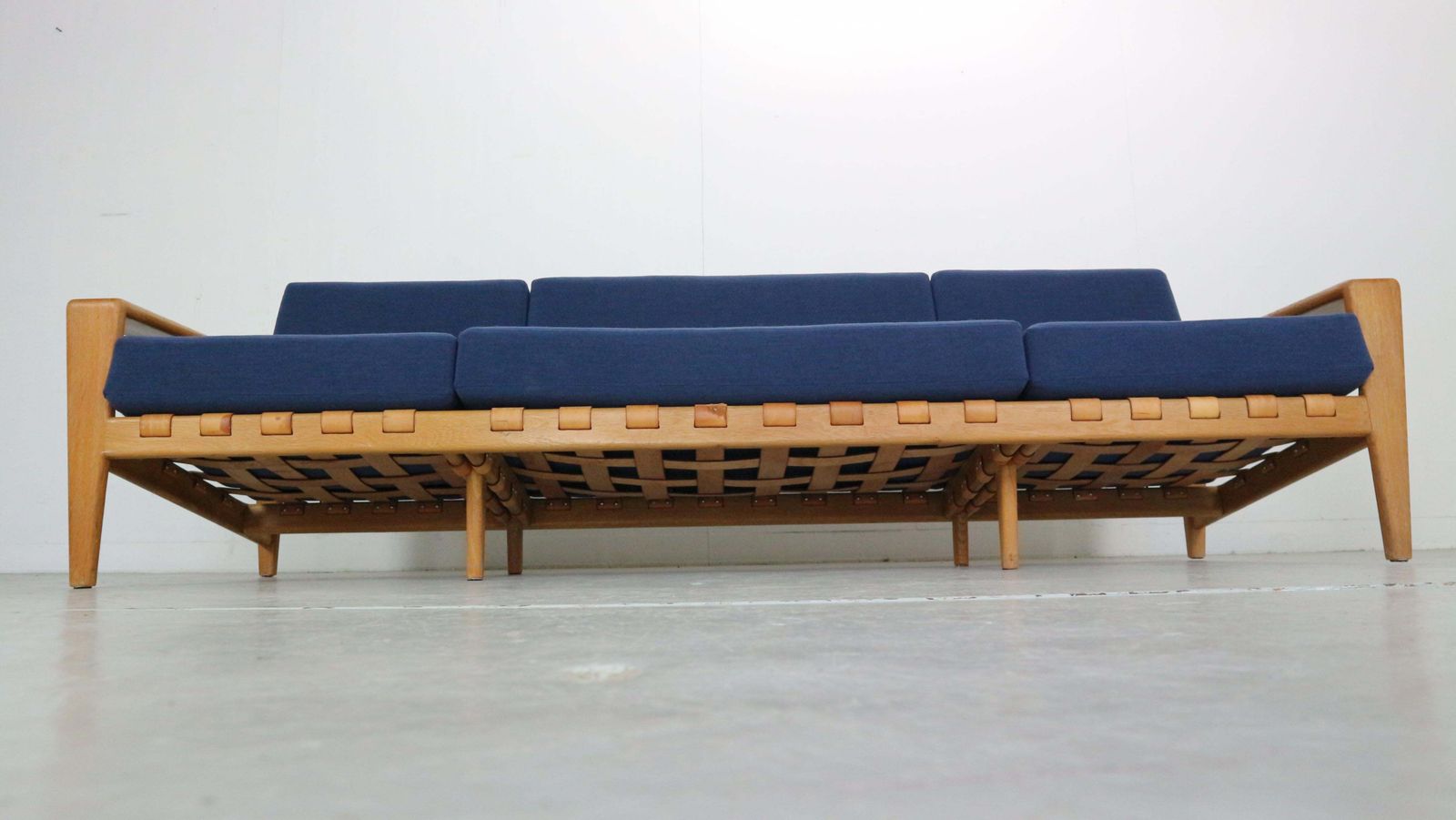 Svante Skogh Swedish Model  "Bodö" Oak 3, 5 Seater Sofa For Säffle Möbler, 1950 photo Furniture
