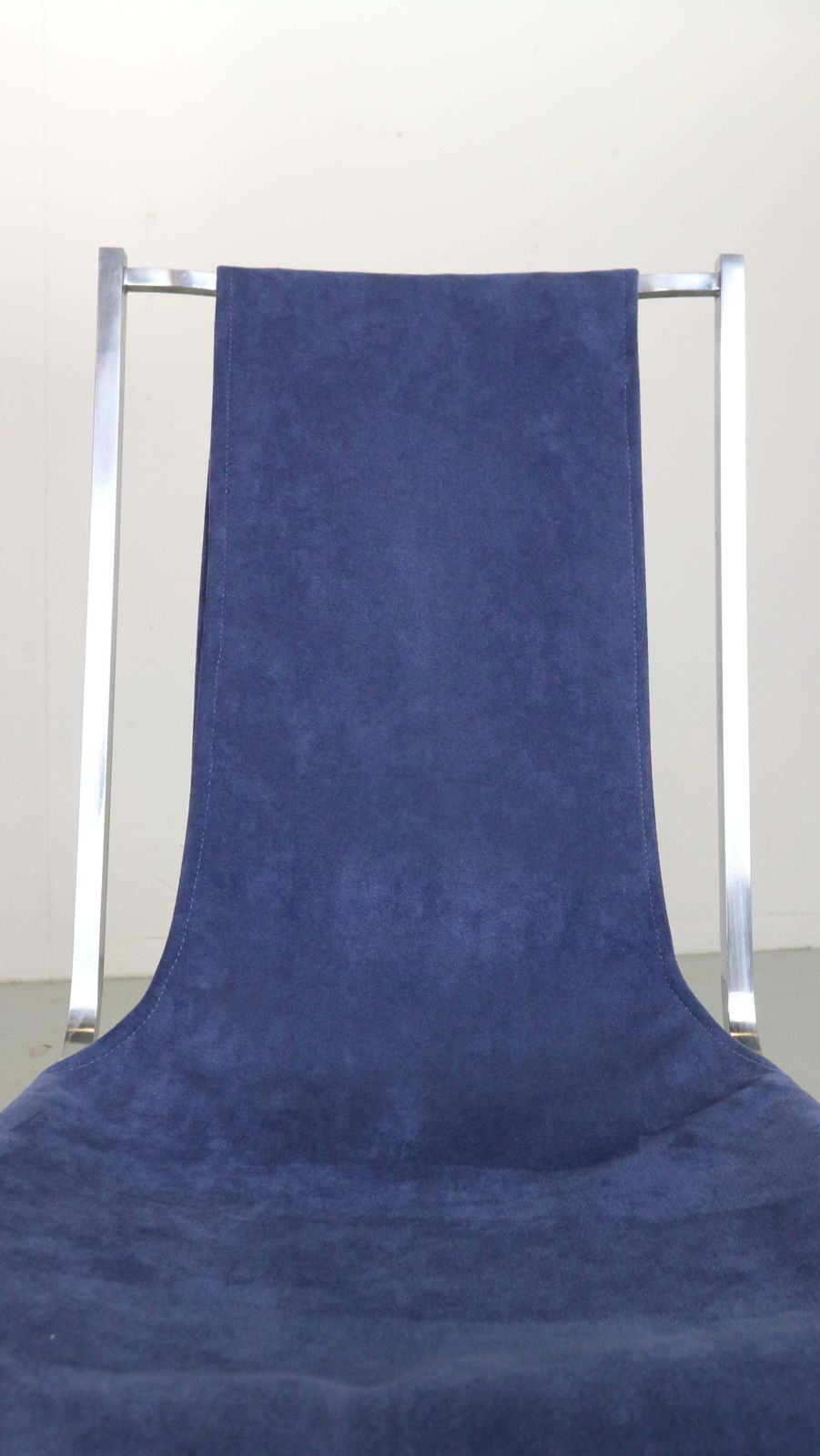 4375.0 Pierre Cardin Set Of 4 Dinning Chairs Velvet& Steel For Maison Jansen, 1970 photo