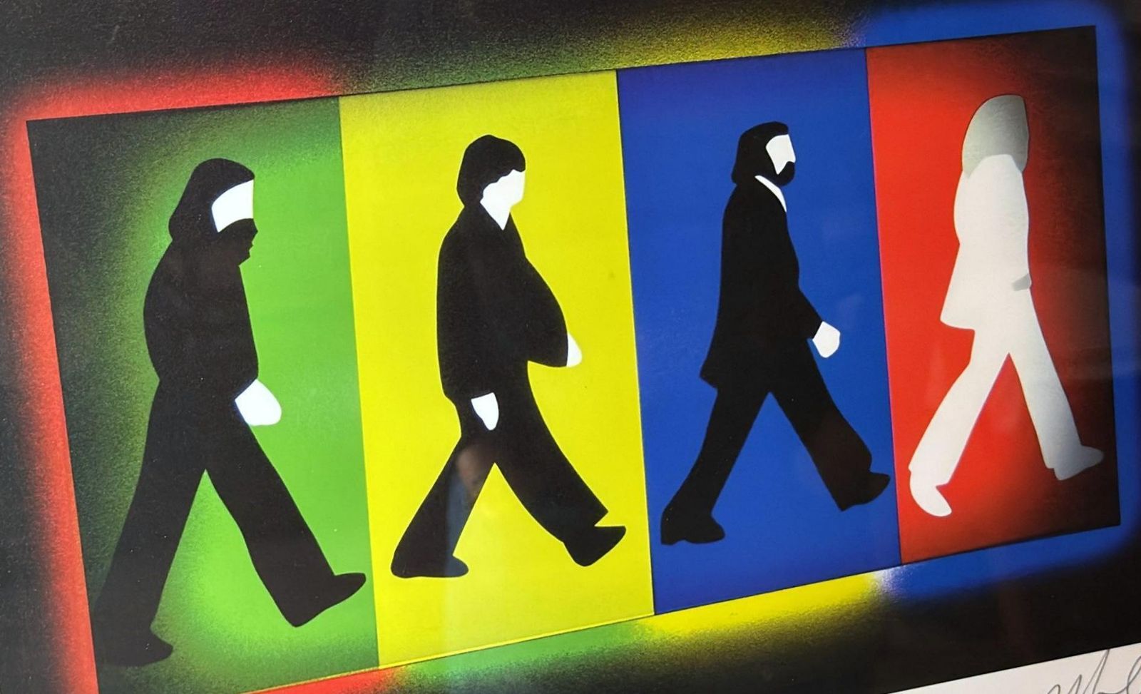 photo vinterior Marco Lodola Color Screenprint On Paper, “A.P.” (Artist’s Proof) Mirror Frame