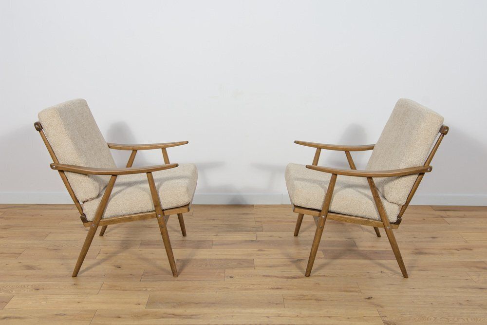 Set Of Mid Century Armchairs From Ton, 1960s photo Furniture