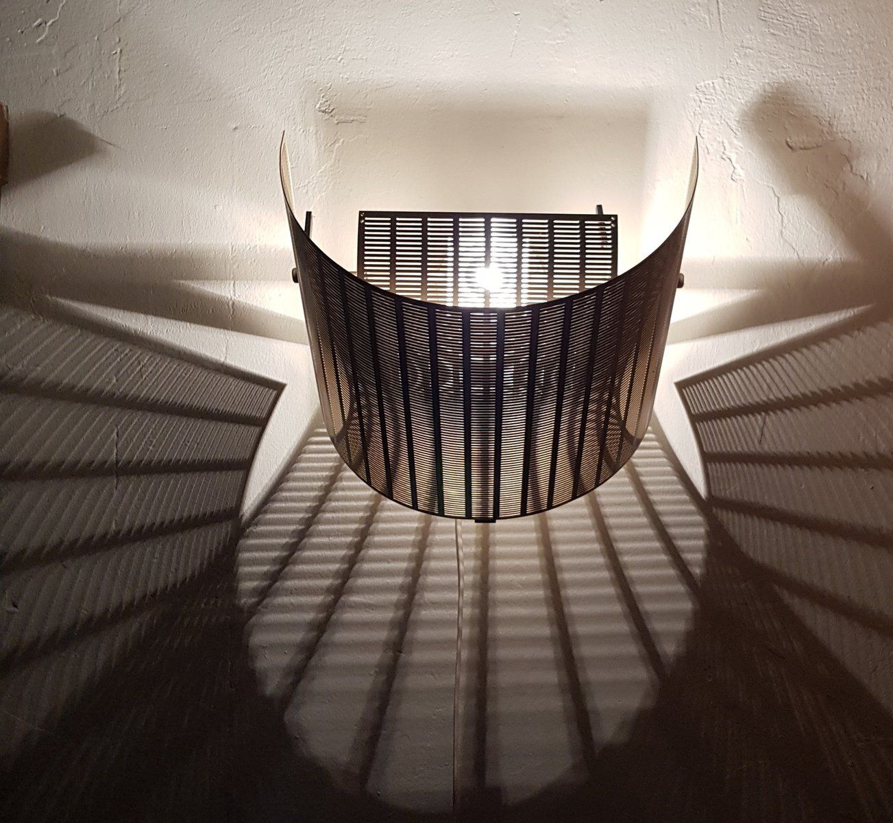 Silver Shogun Wall Lamps By Mario Botta For Artemide, 1980s, Set Of 2 photo furniture