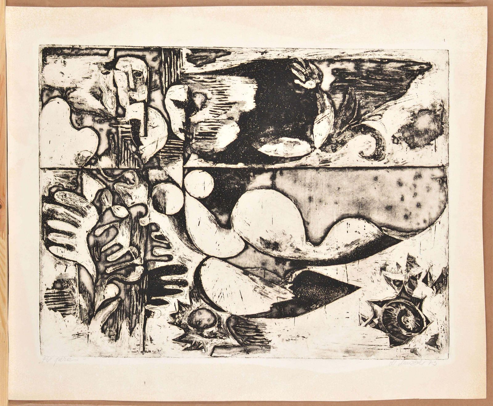 Malda Muizuleby The Sea. 1975. Paper, Etching, 49x64.5 Cm1975 photo furniture
